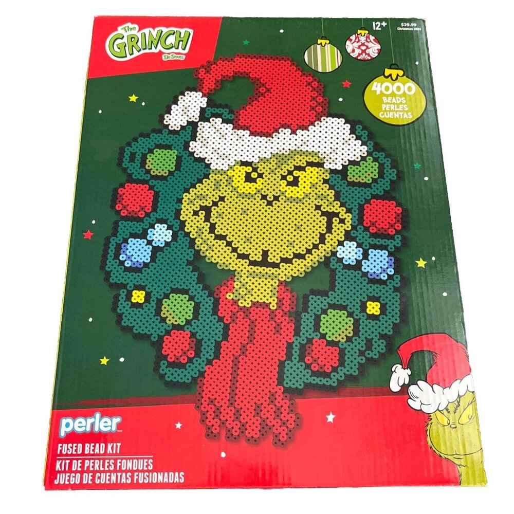 The Grinch Fused Bead Kit 4000 Beads Christmas Wreath